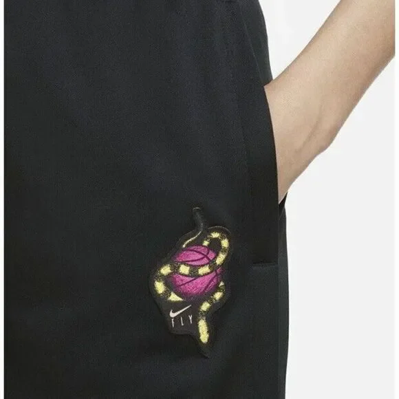 Nike Women Retro Fly Basketball Pants Black Size XXL Joggers NWT - Picture 2 of 9